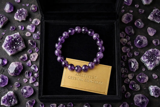 Original Amethyst Bracelet - Crystal for Stress Relief, Deep Sleep & Protection | Natural Purple Amethyst - Sun Point Jewellers Kolkata Sun point jewellers