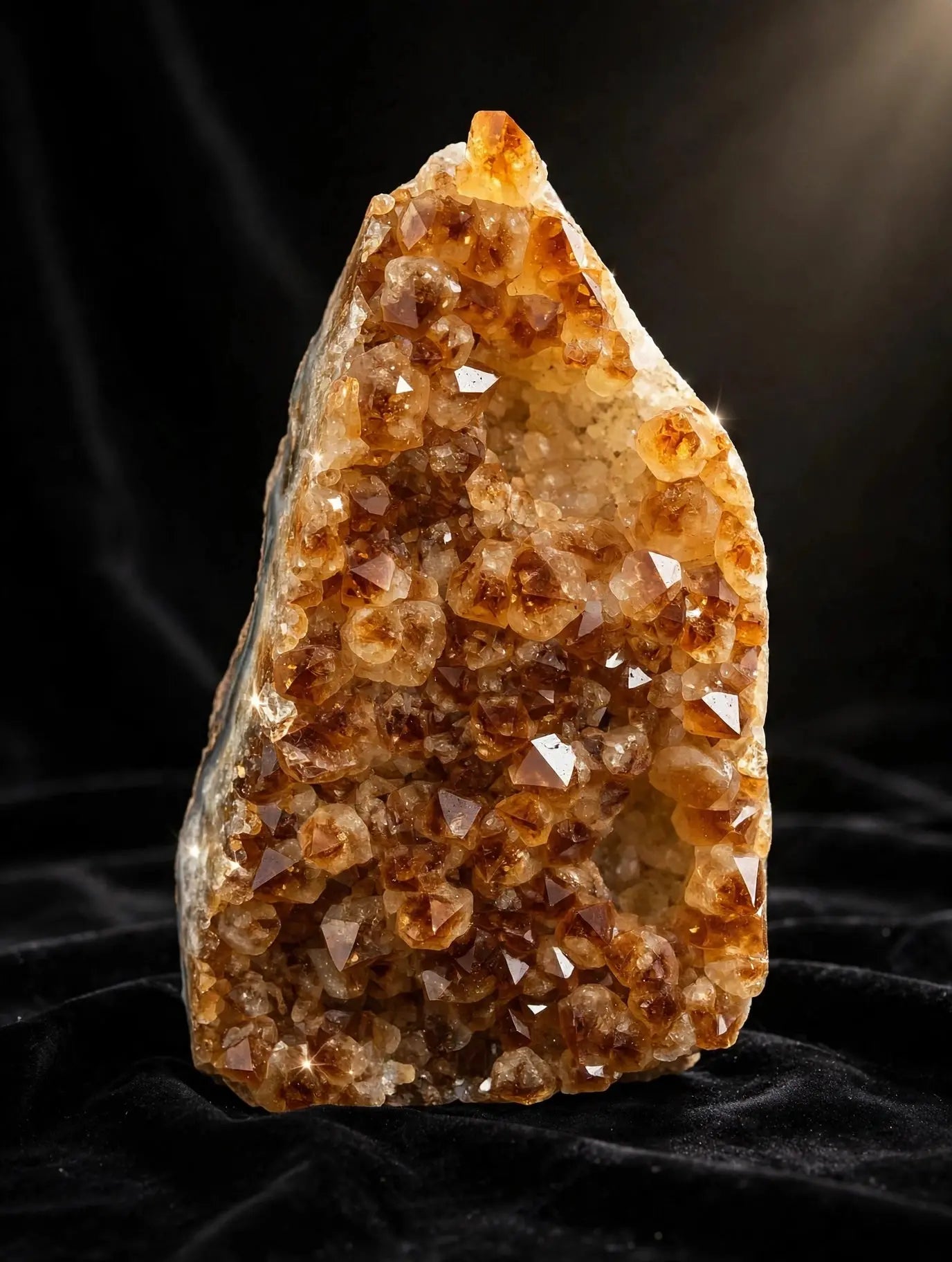 Natural Citrine Cluster Tower - Original Brazilian Citrine Geode for Vastu Wealth Corner Office Desk | Sun Point Jewellers Since 1980 Sun point jewellers