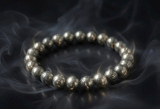 Original Pyrite Bracelet for Wealth & Business Growth - 8mm Beads | Certified Sun point jewellers