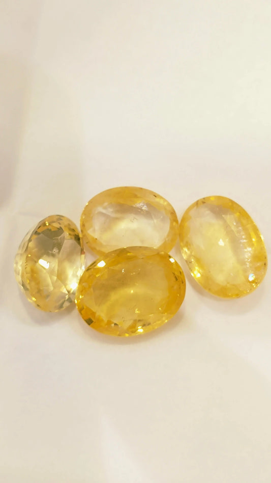 Yellow Sapphire (Pukhraj) Gemstone in Kolkata | Certified Natural Pukhraj | Sun Point Jewellers