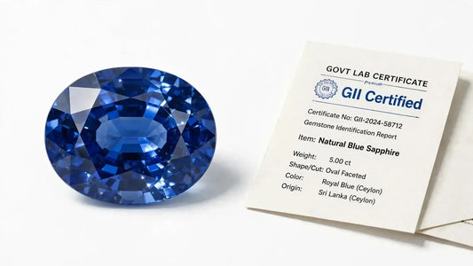 originalOriginal Neelam Stone 5.50 Ratti with GII Govt Lab Certificate - Ceylon Blue Sapphire Price in Kolkata at Sun Point Jewellers neelam stone 5 carat ceylon blue sapphire with GII certificate sun point jewellers kolkata