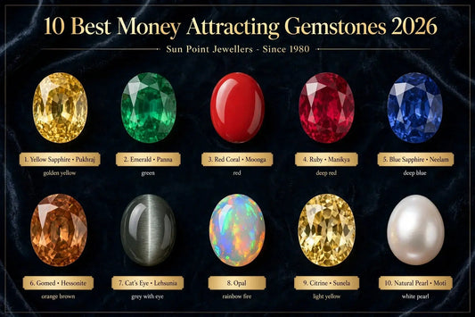 Top 10 Certified Gemstones for Financial Success, Wealth & Business Growth in 2026 Sun point jewellers