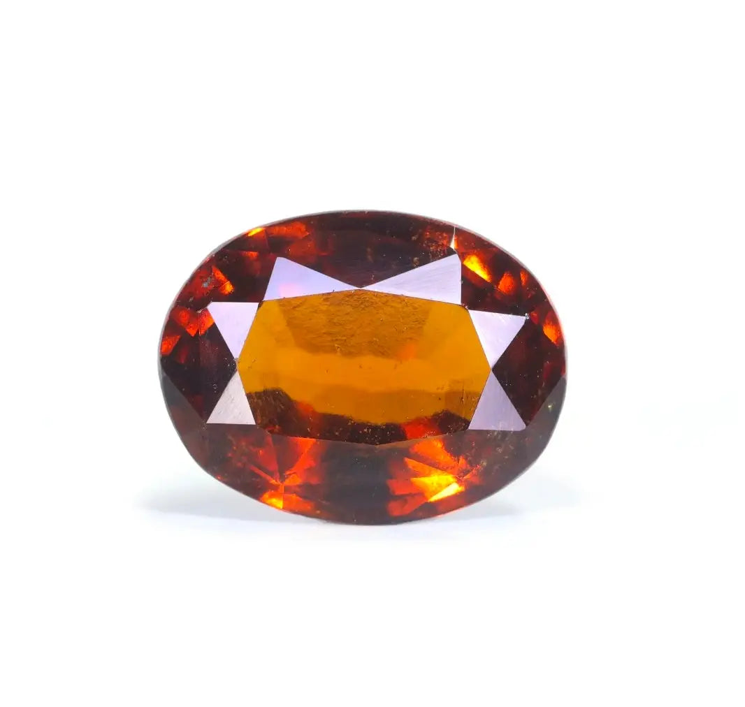 Original Gomed Stone - Ceylon Hessonite Garnet - Lab Certified - Rahu Dosh Relief My Store