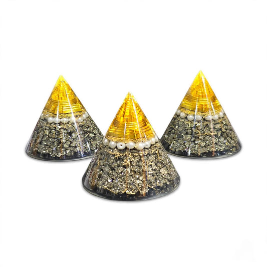 Shree Yantra Pyrite Pyramid - Vastu Crystal Pyramid for Wealth & Success | Sun Point Jewellers Sun point jewellers