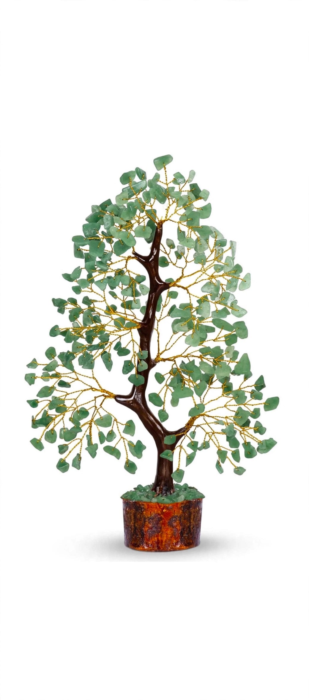 Crystal Tree for Home and Office - 7 Chakra & 7 Single Stone Natural Gemstone Vastu Tree - 300 Beads 10-12 Inch | Sun Point Jewellers Since 1980 Sun point jewellers