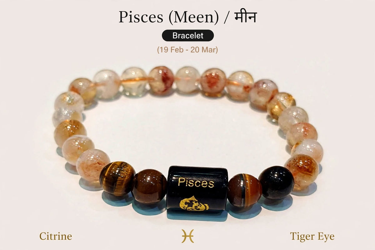 Zodiac crystal bracelet sun point jewellers 