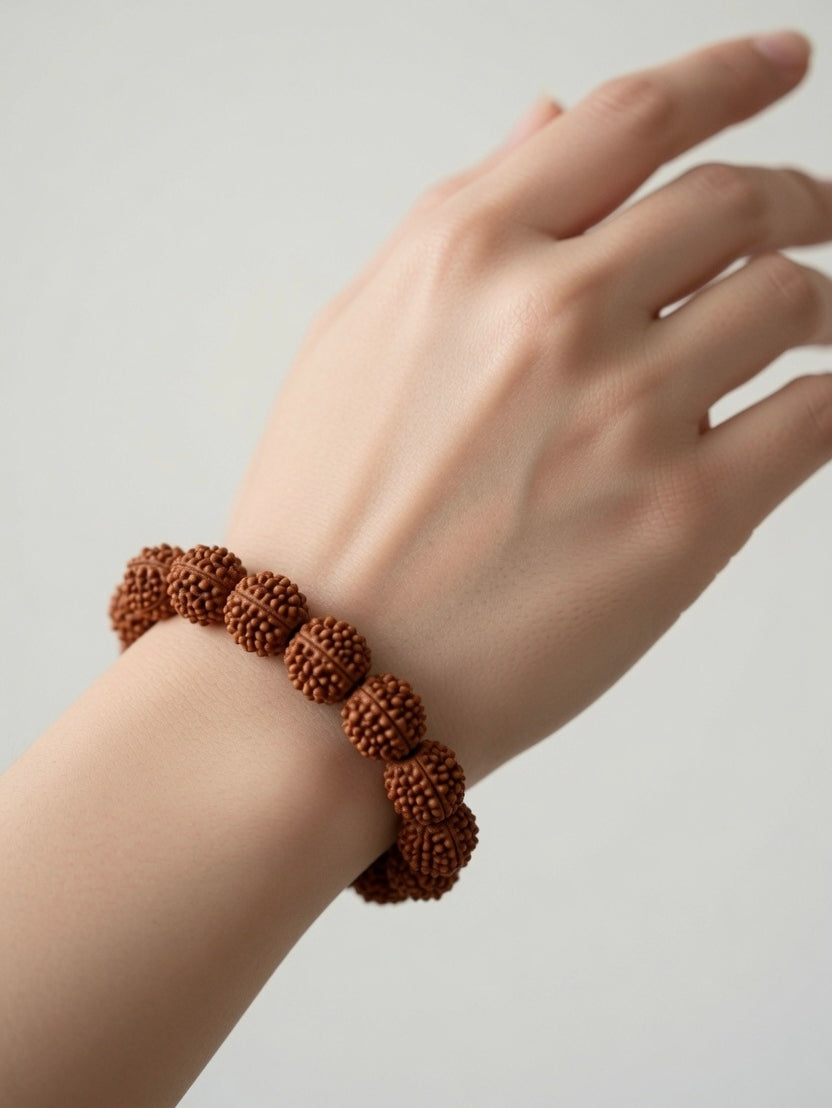 Original 7 Mukhi Rudraksha Bracelet – 100% Natural Nepal Round Beads – Lab Certified for Wealth & Shani Dosh Protection | Sun Point Jewellers Sun point jewellers