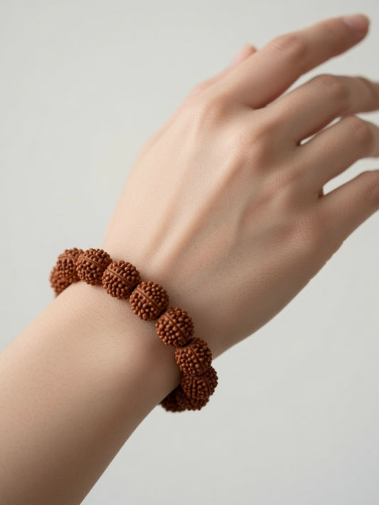 Original 7 Mukhi Rudraksha Bracelet – 100% Natural Nepal Round Beads – Lab Certified for Wealth & Shani Dosh Protection | Sun Point Jewellers Sun point jewellers