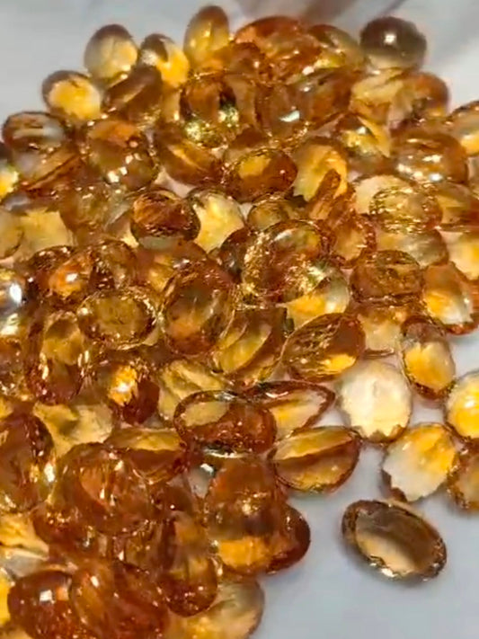 Original Citrine Stone Price - Natural Sunela Patthar Oval Cut Loose Gemstone - Pukhraj Alternative | Sun Point Jewellers Since 1980 Kolkata Sun point jewellers