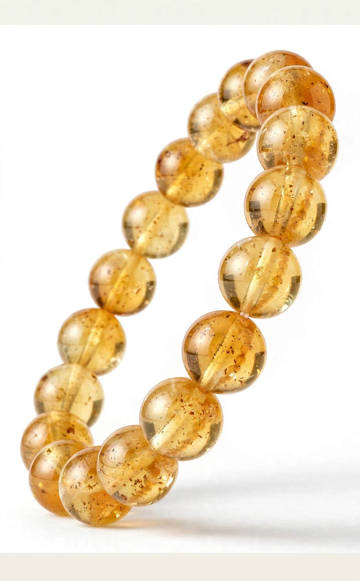 Original Citrine Bracelet 8mm - Certified Natural Stone for Wealth & Success Sun point jewellers