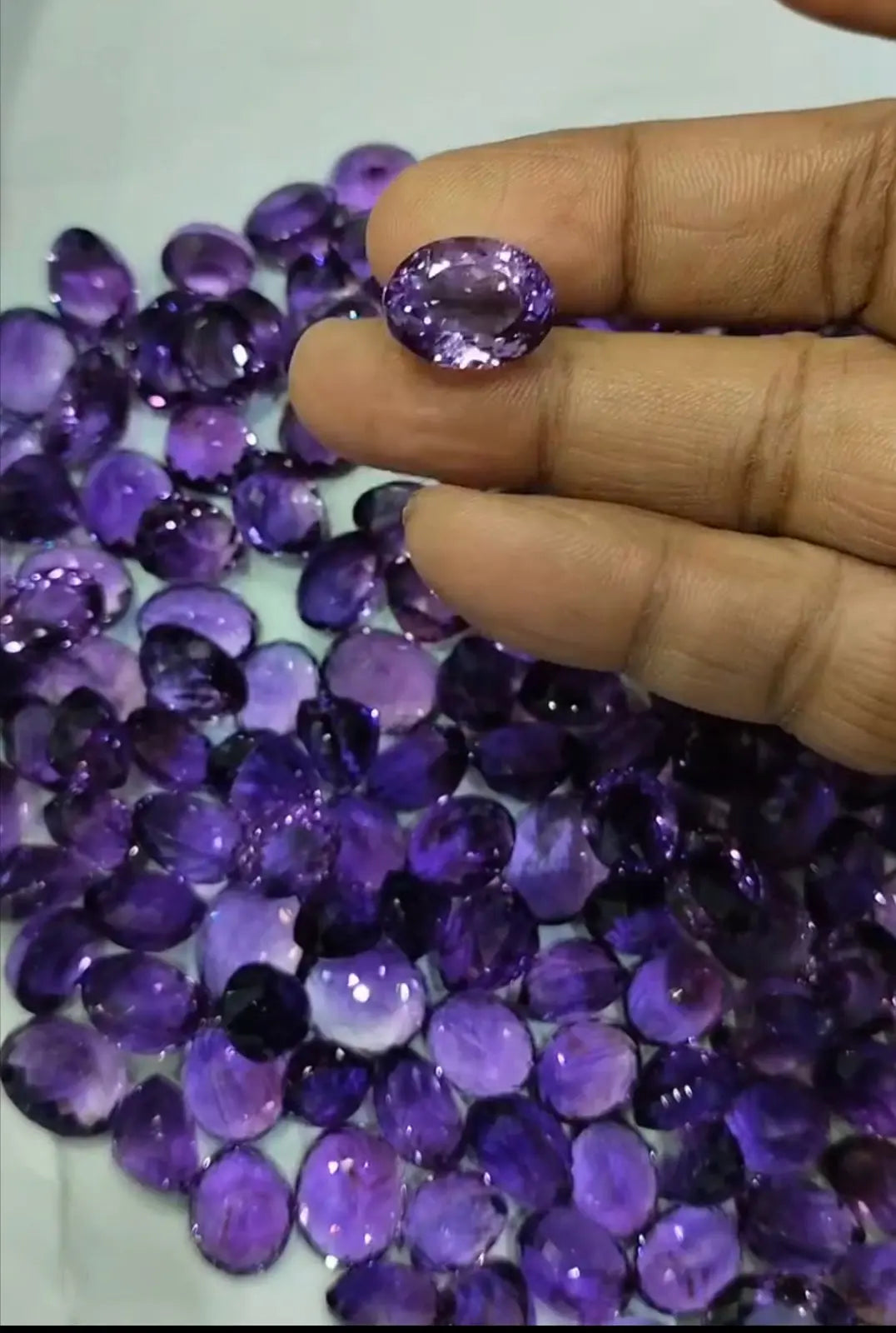 Natural Amethyst gemstone (Jamunia)in Kolkata | Certified Purple Amethyst Gemstone | Sun Point Jewellers Sun point jewellers